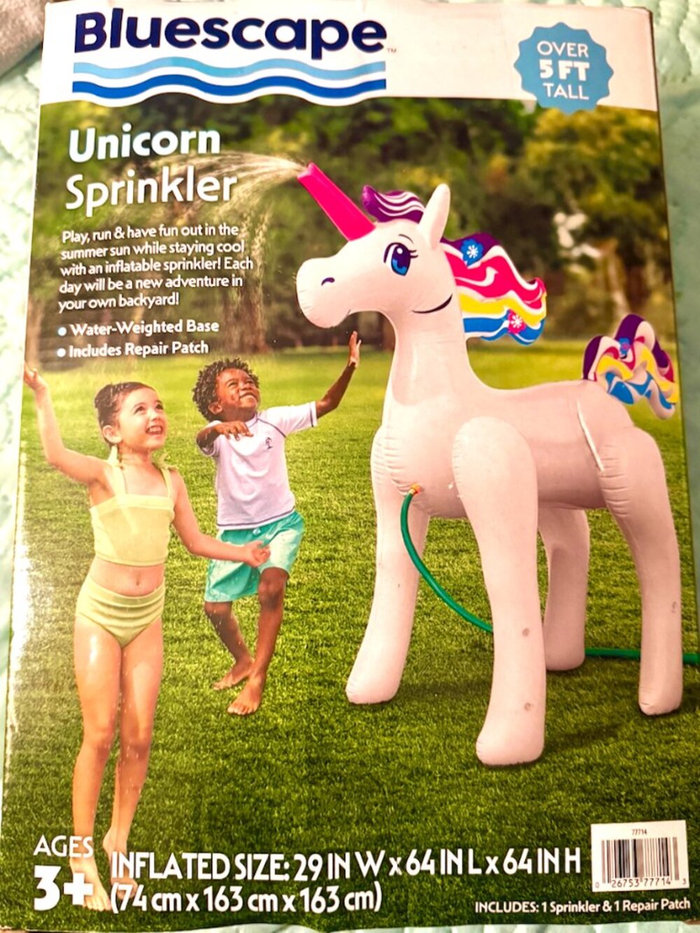 Inflatable Unicorn Sprinkler